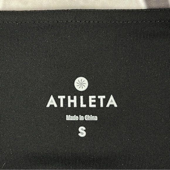 ATHLETA lamb leather suede high rise black leggings, size S - Picture 2 of 12